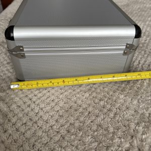 Metal flight case with foam insert