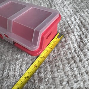 Plastic storage box for small items
